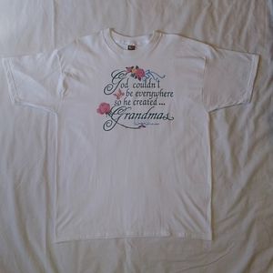 Mother's Day God Made Grandmas Short Sleeve Graphic Tee XL